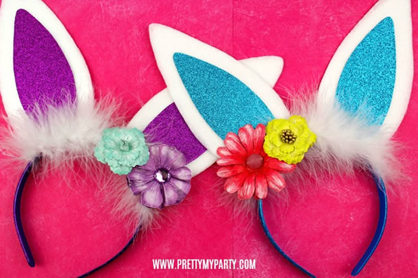 como fazer orelha de coelho em tiara