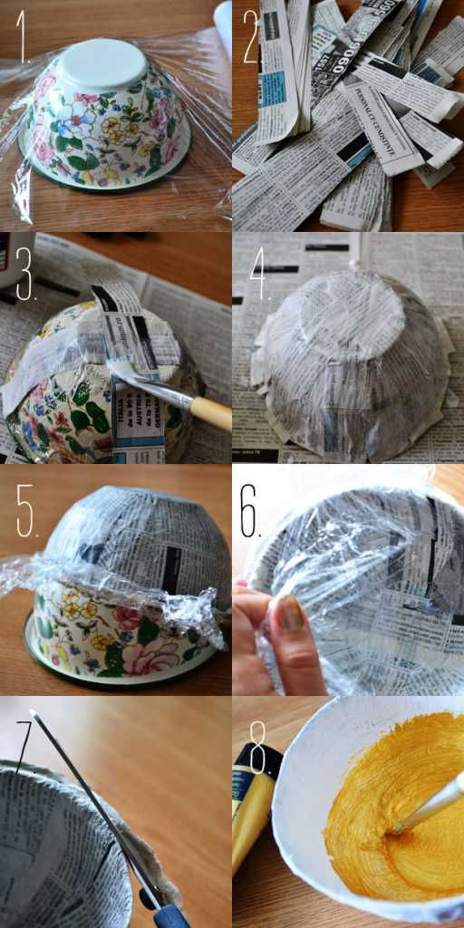 como fazer massa de papel machê para esculturas