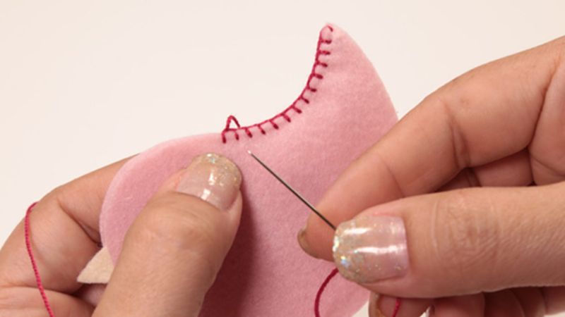 como fazer ponto caseado a mão