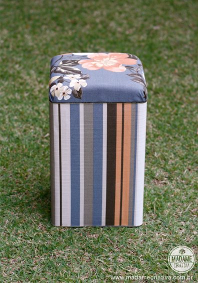 como fazer puff de lata de tinta