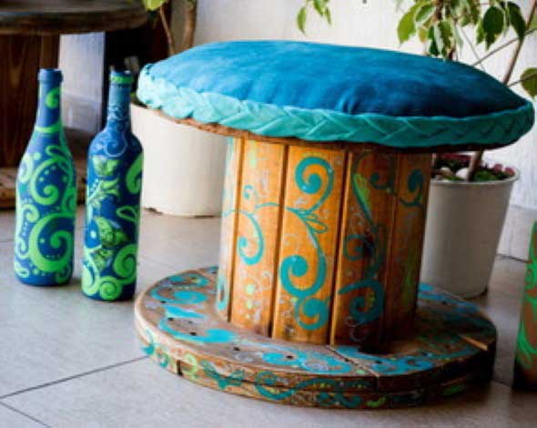 como fazer puff de lata de tinta