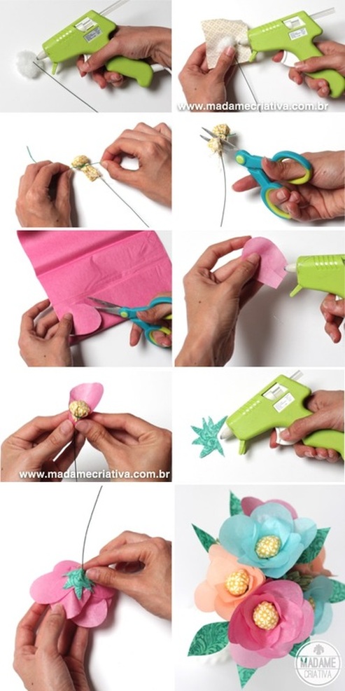 Comparativo: Papel de Seda vs. Papel Crepom para Flores Artesanais