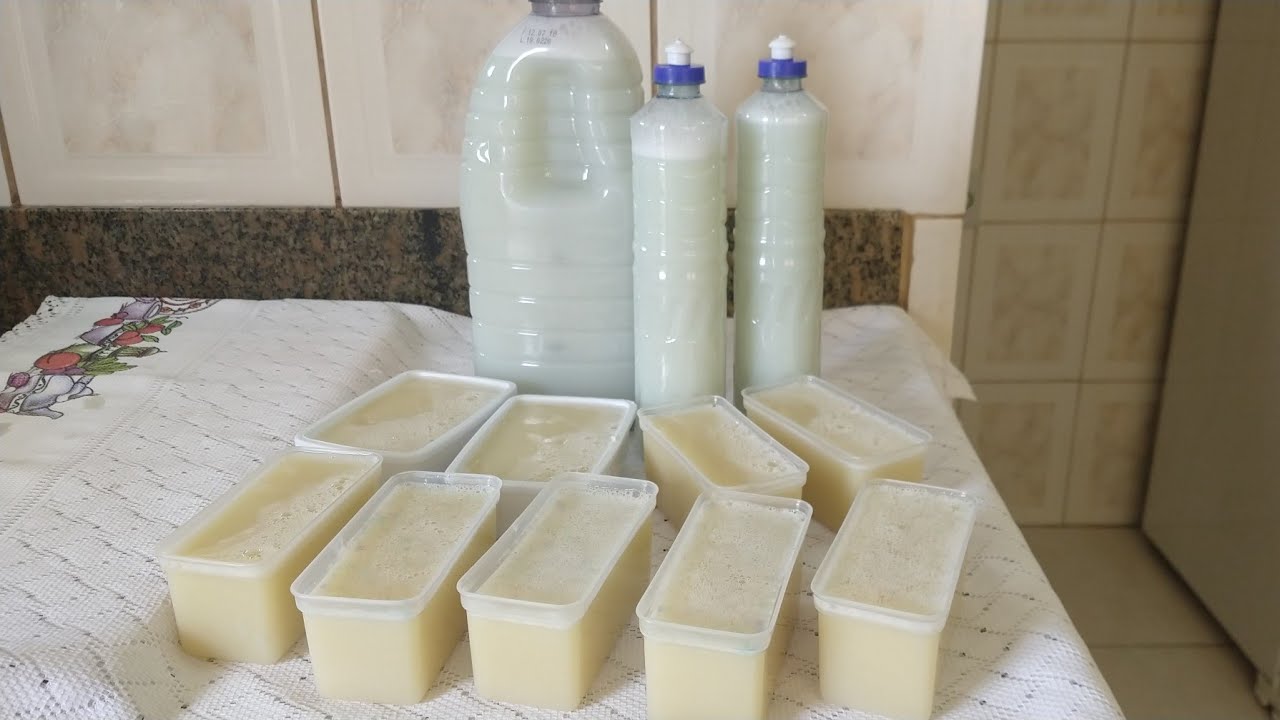 por que meu sabão líquido caseiro com soda não endurece