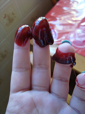 receita de sangue falso para maquiagem