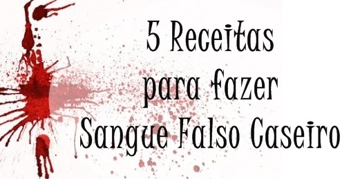 sangue falso para crianças