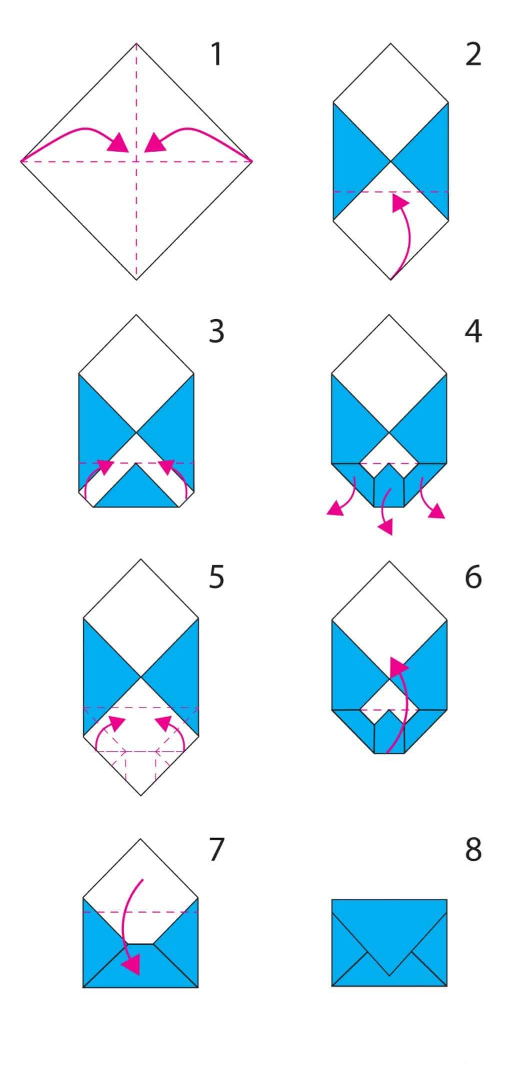 como fazer um envelope de papel