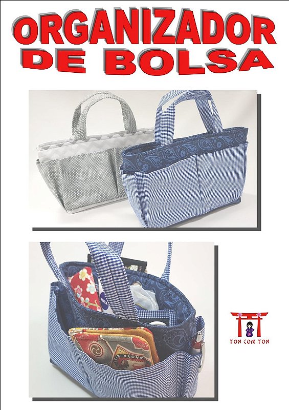 ideias criativas organizador de bolsa