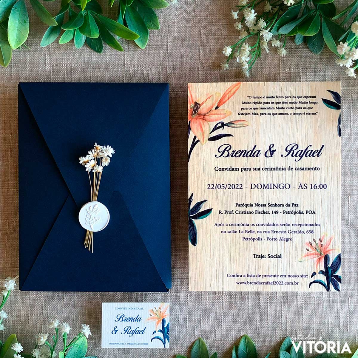 Convites de Casamento Rústicos: Charme e Elegância para seu Grande Dia