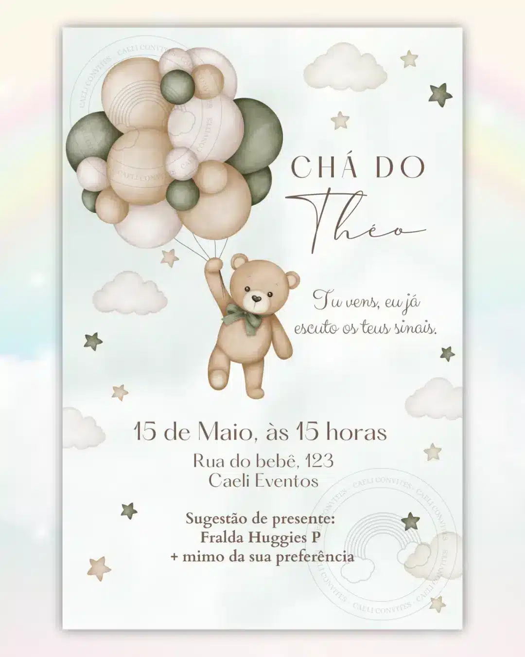 erros comuns ao fazer convite cha de bebe