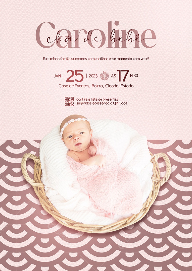 frases para pedir fralda convite cha de bebe menina