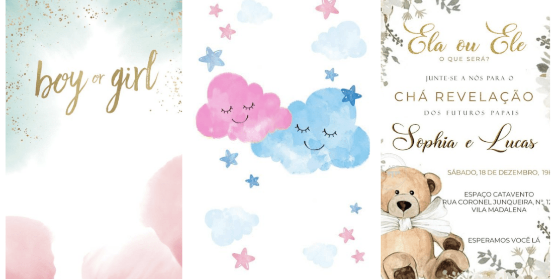 canva vs festalab qual melhor convite cha de bebe menina