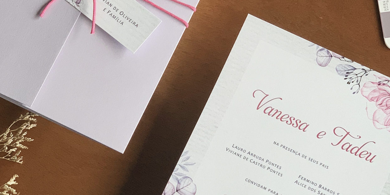 Tendências de convites de casamento com foto para 2024