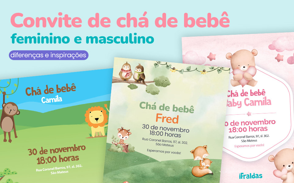 quanto custa um convite de chá de bebê menino personalizado