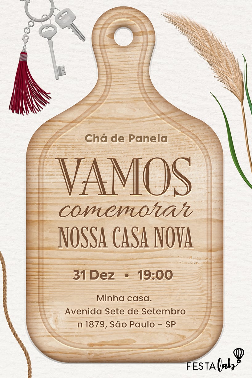 convite virtual casa nova grátis