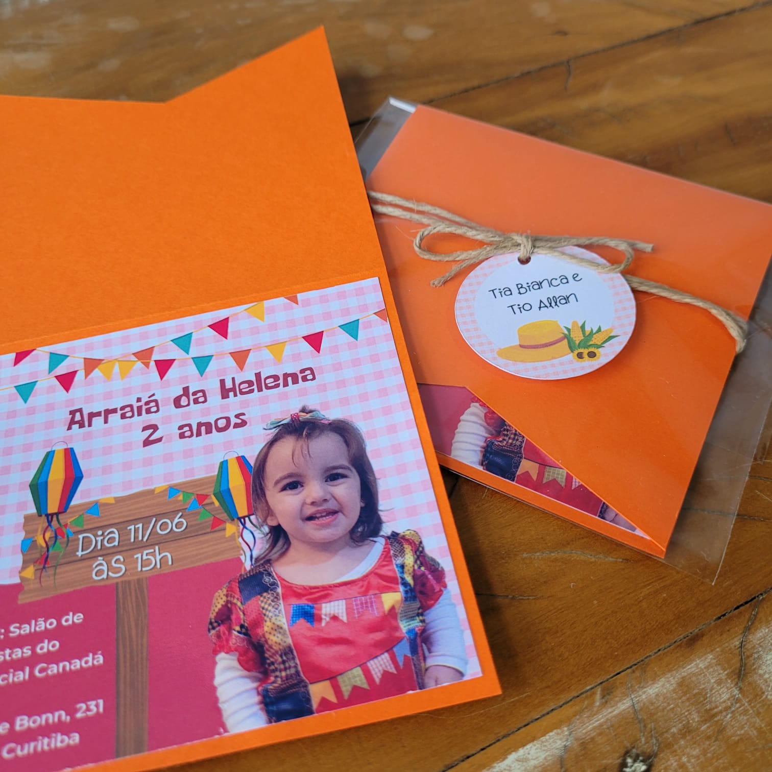 convite para festa junina infantil