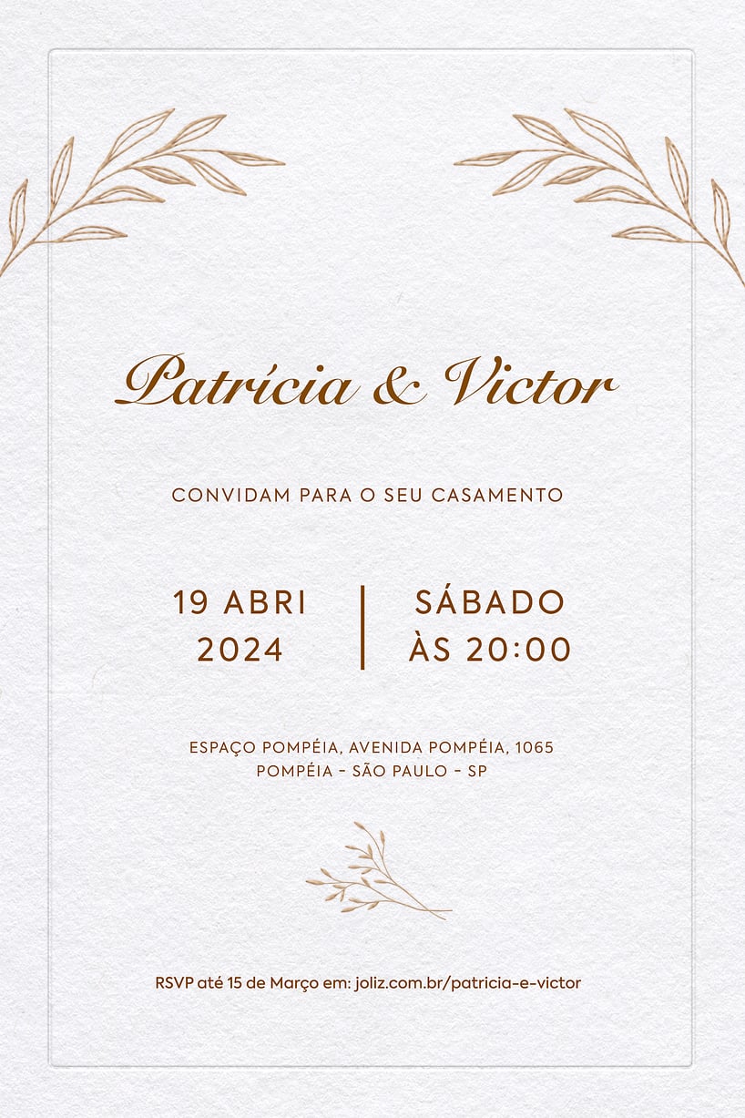 ideias criativas convite casamento civil simples