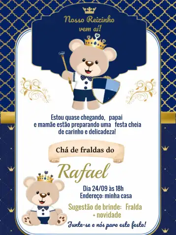 Checklist Essencial: O Que Não Pode Faltar no Convite do Chá de Fraldas