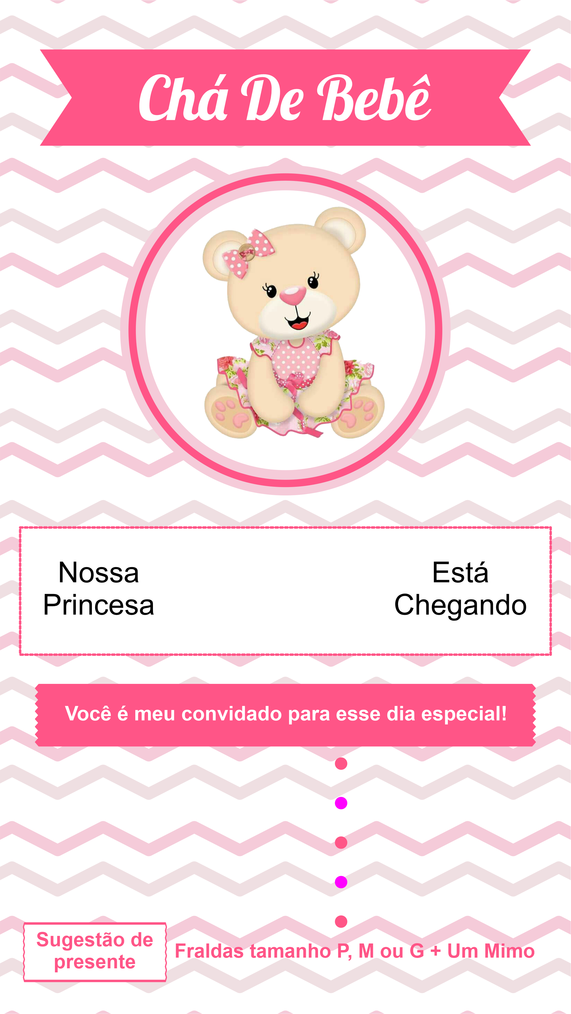 quanto custa um convite de cha de fralda personalizado