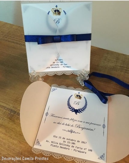 ideias criativas convite cha de fralda personalizado