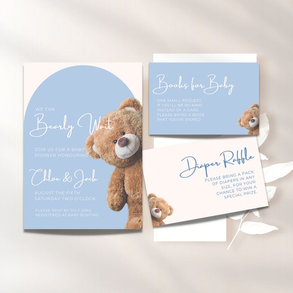 convite cha fraldas tema safari aquarela