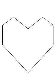 molde de coração para dia das mães