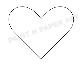 molde de coração vs desenho de coração para imprimir