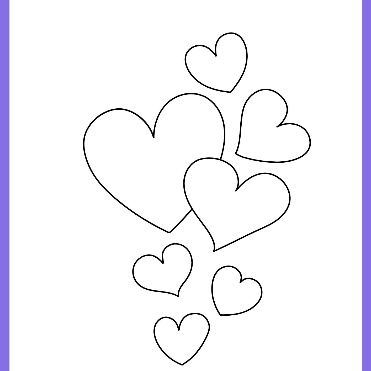 coração para pintar