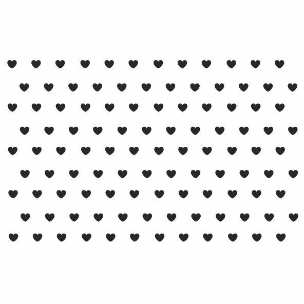 molde de coração para papel pequeno