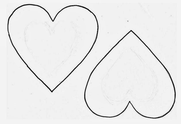 mini corações para imprimir