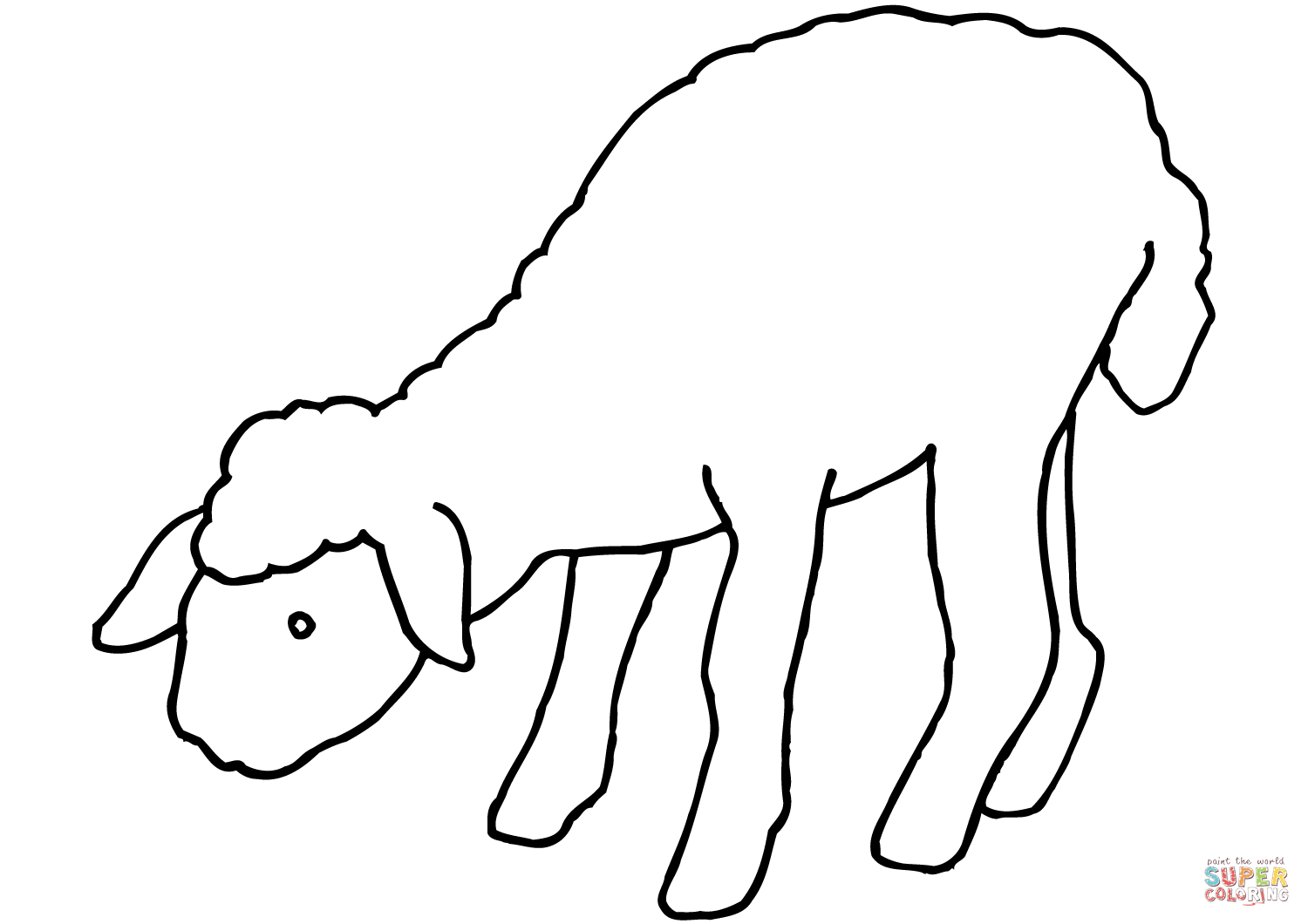 vetor de cordeiro para imprimir