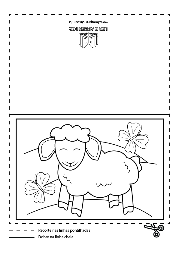 cordeiro realista para imprimir