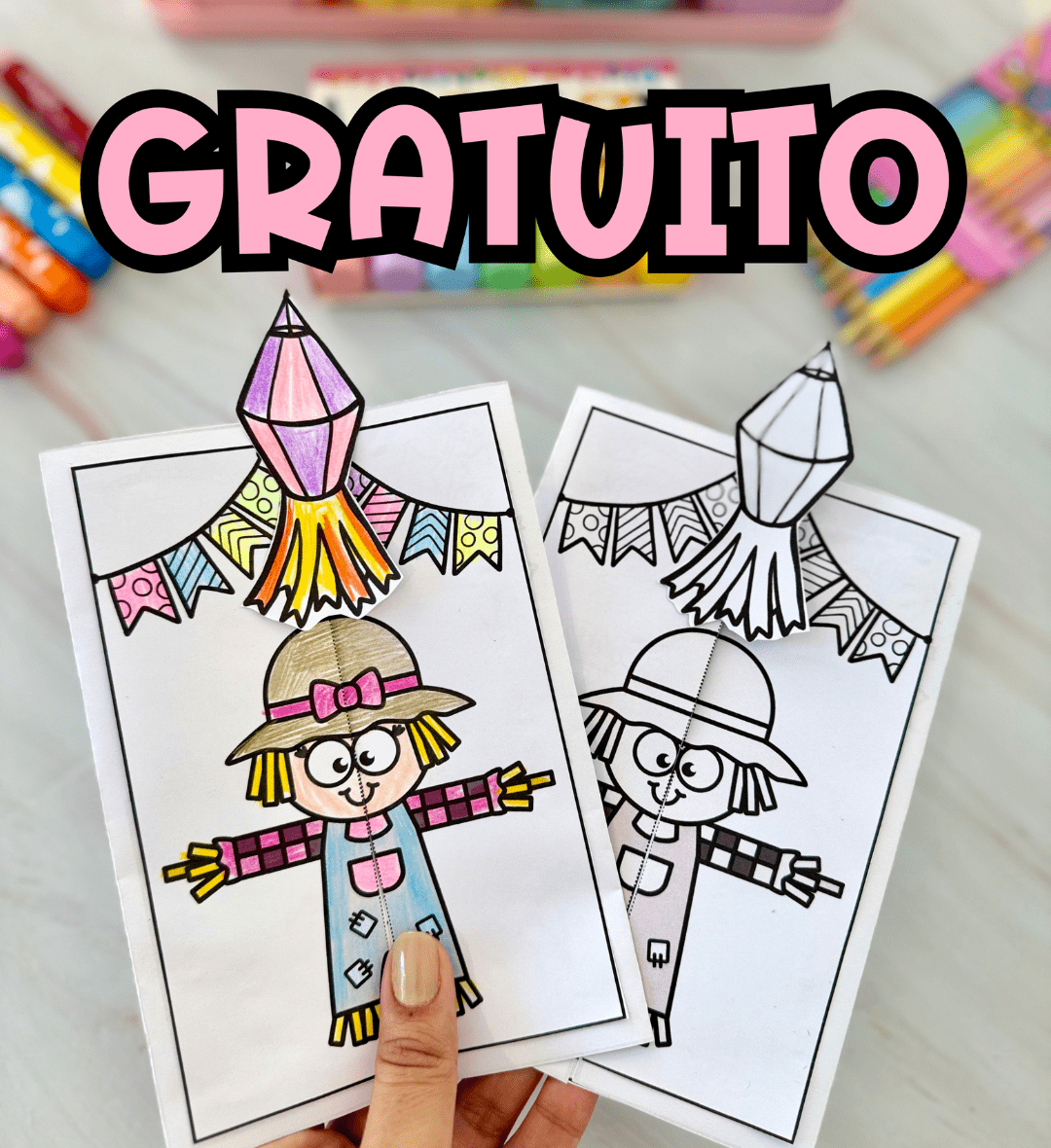 correio elegante infantil para imprimir