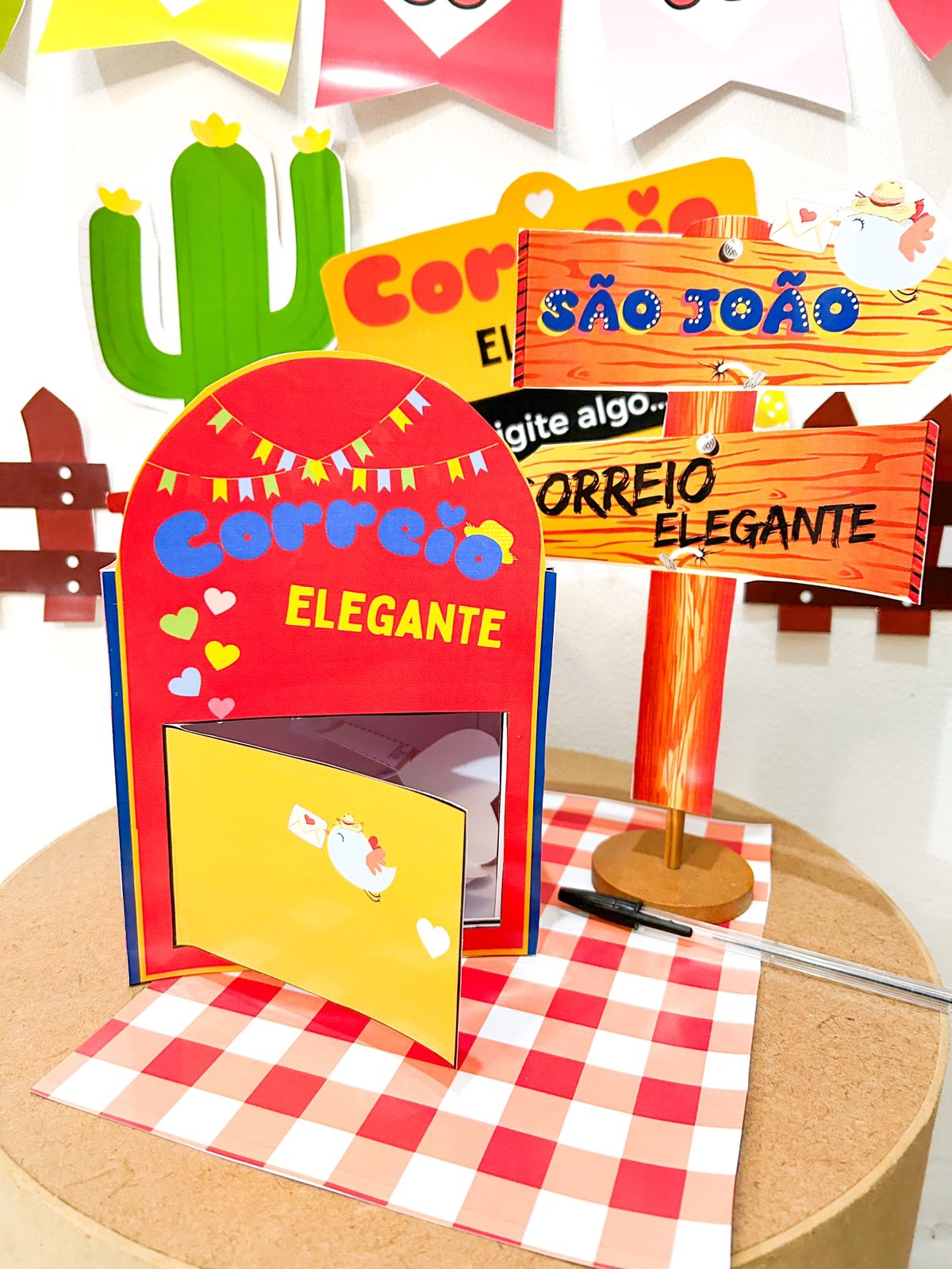 correio elegante escolar para imprimir