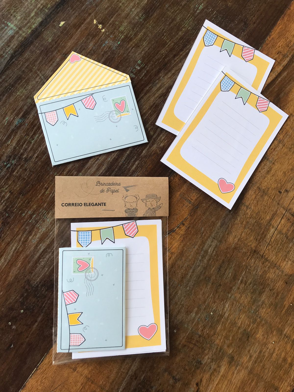 papel para correio elegante imprimir