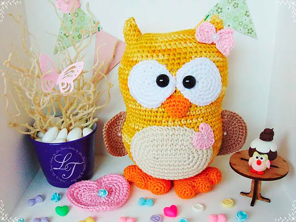 custo materiais almofada coruja croche