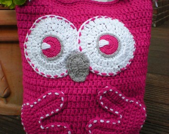 coruja de croche almofada