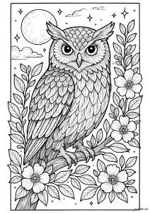 desenhos de corujinhas vs corujas realistas para colorir