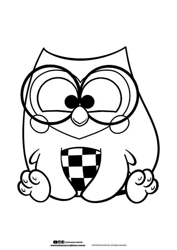 melhores desenhos de corujinhas para colorir online