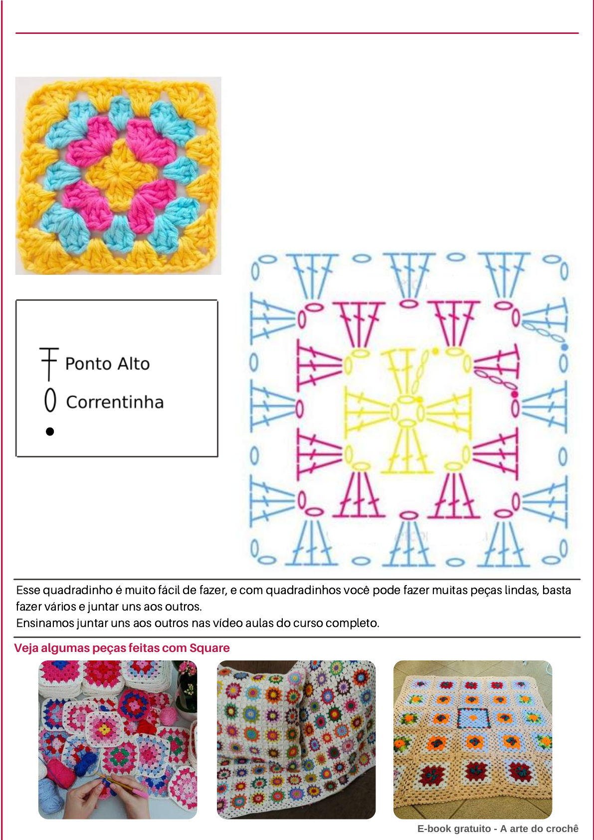 como vender peças de croche com grafico