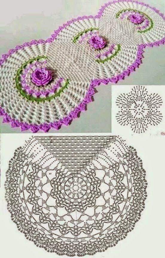 ideias de peças de croche com grafico para fazer
