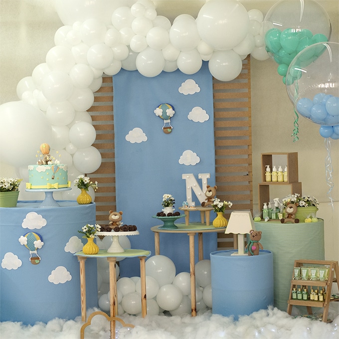 ideias criativas decoração cha de bebe simples e barata