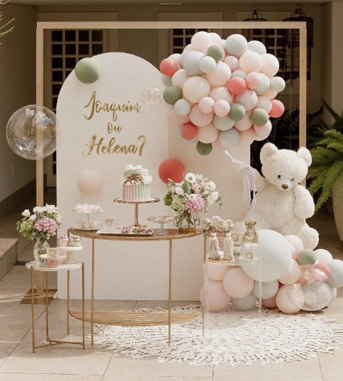 como fazer decoracao cha de bebe gastando pouco