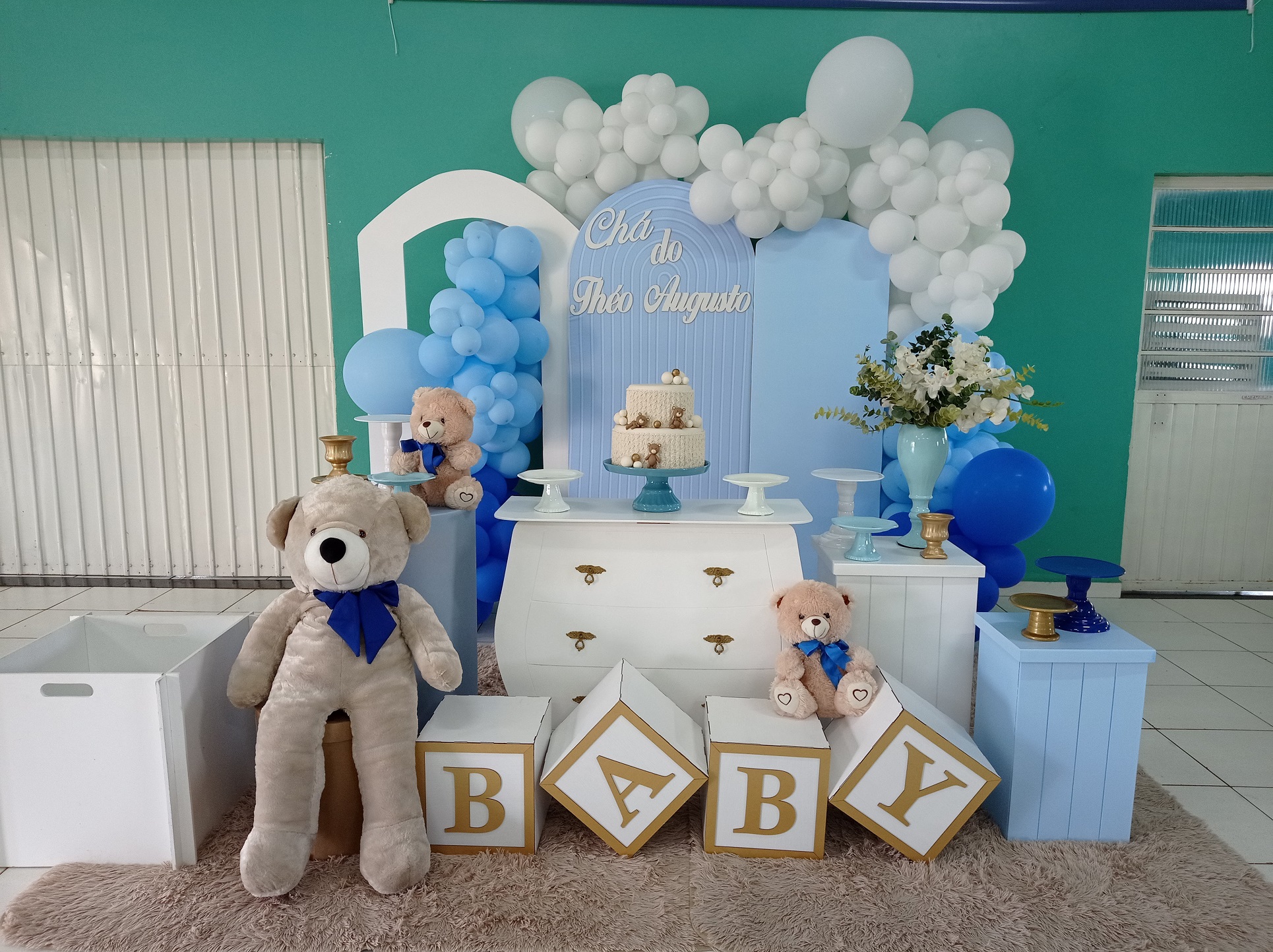 Inspirações de Temas para Chá de Bebê Azul: Ursinhos