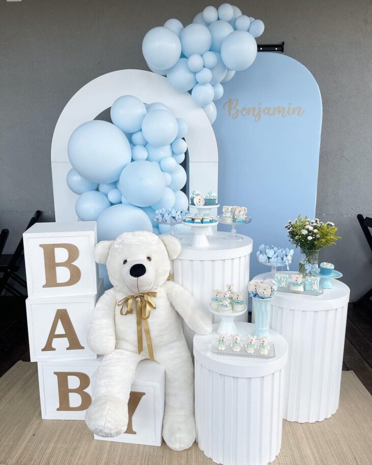 Onde Comprar Kits de Decoração de Chá de Bebê Azul Baratos e Personalizados
