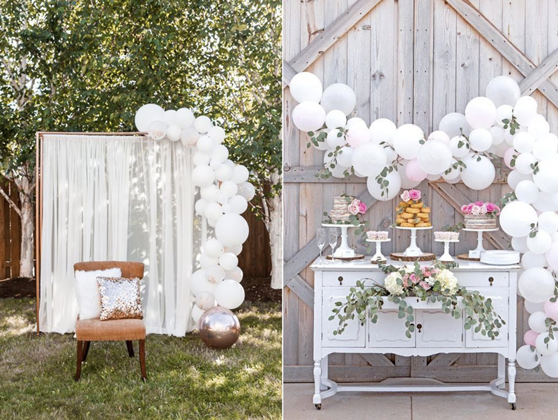 decoração com baloes para casamento