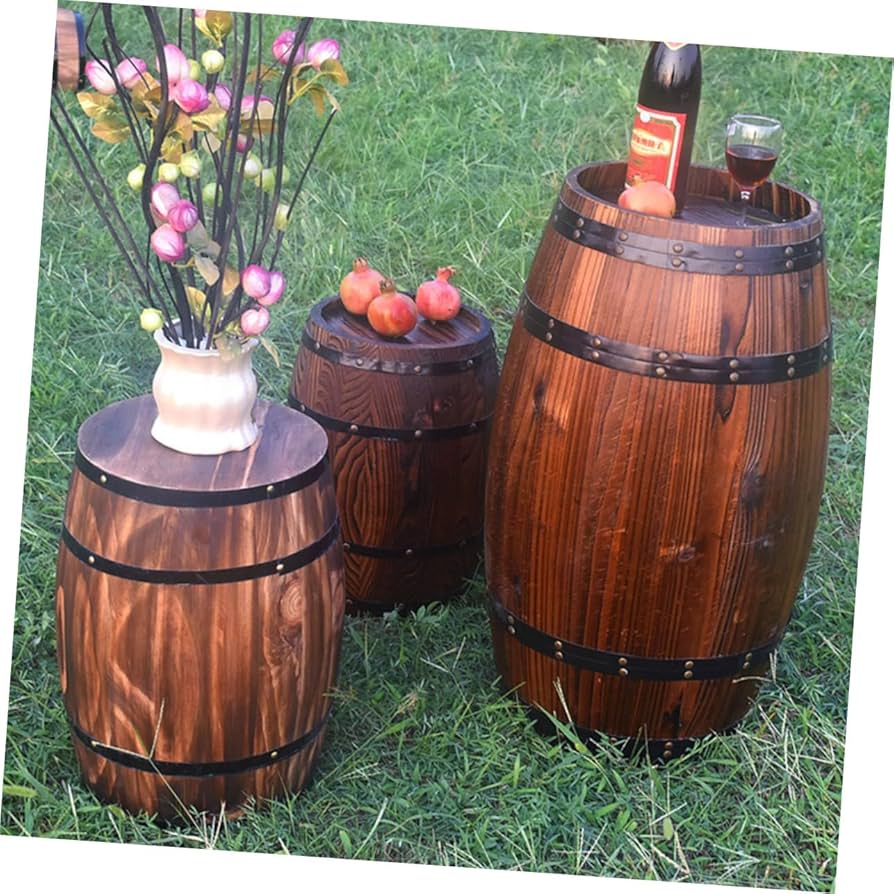 decoração com barril