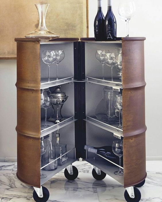 DIY: Transforme um Tambor de Metal em um Móvel Incrível para Sua Casa