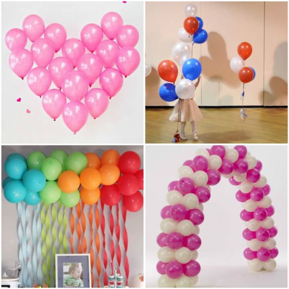 ideias criativas decoração com balões festa infantil