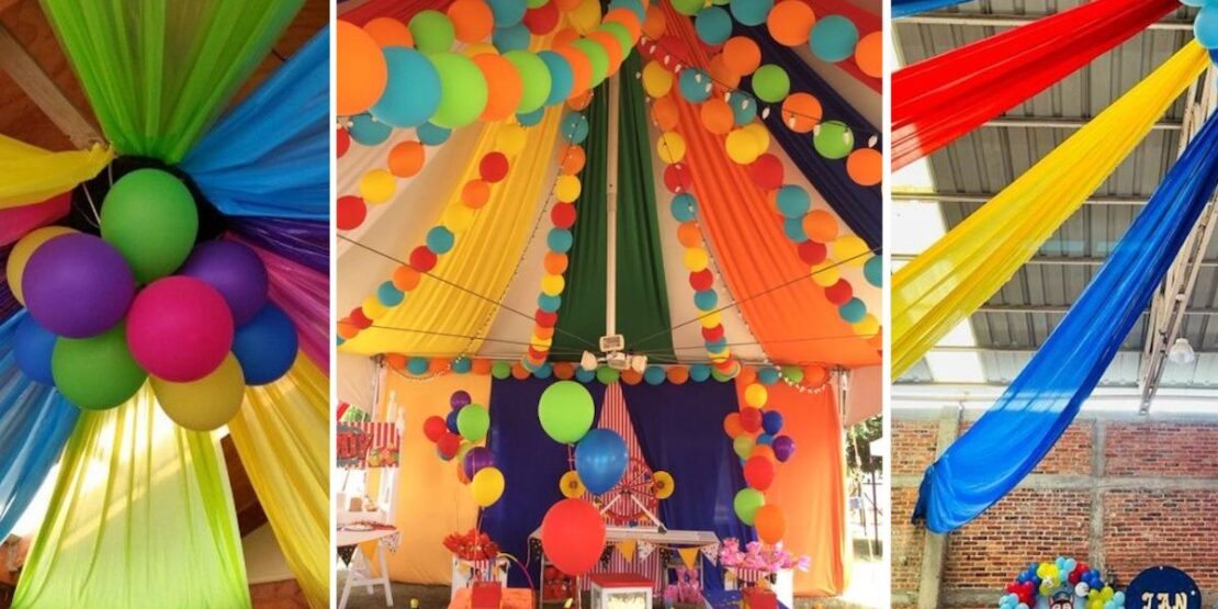 ideias criativas decoração tnt festa infantil
