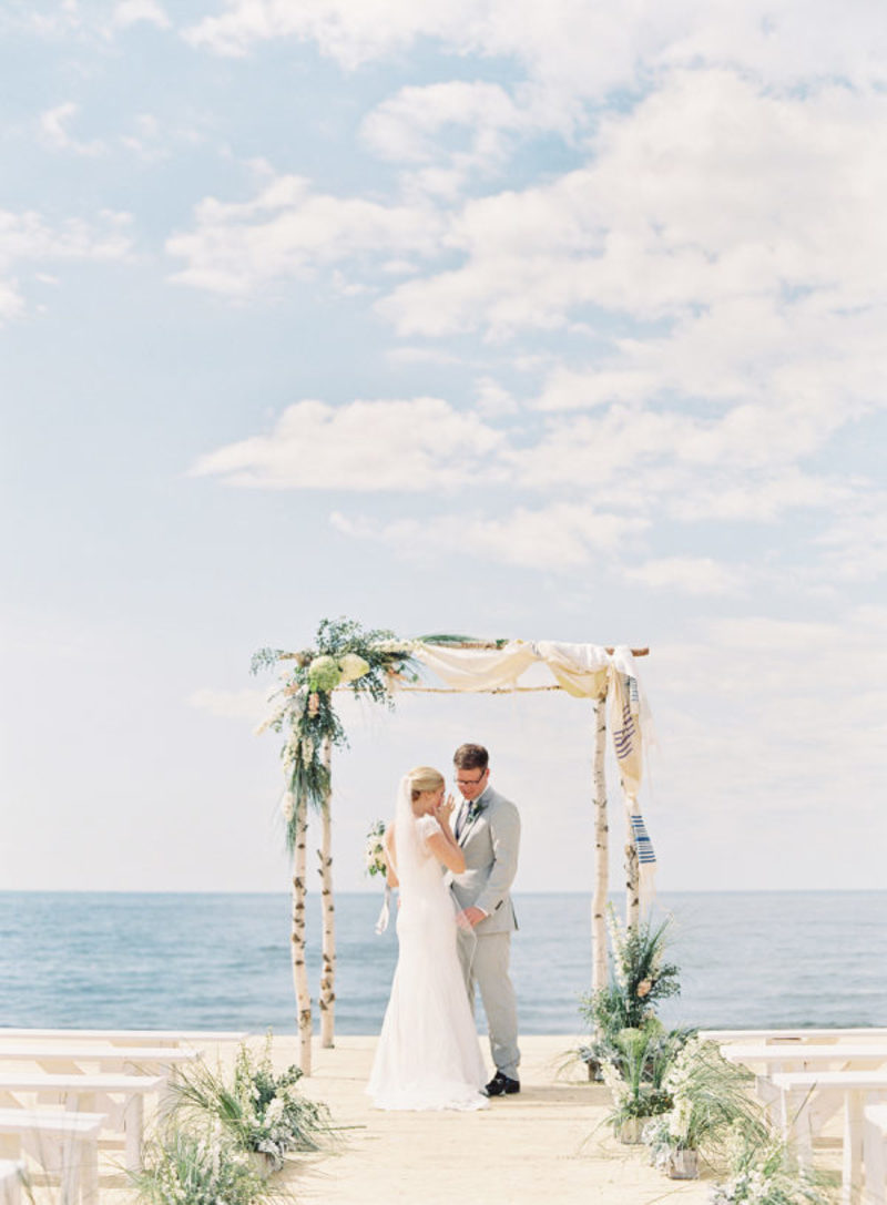 ideias de decoração de casamento na praia para tarde